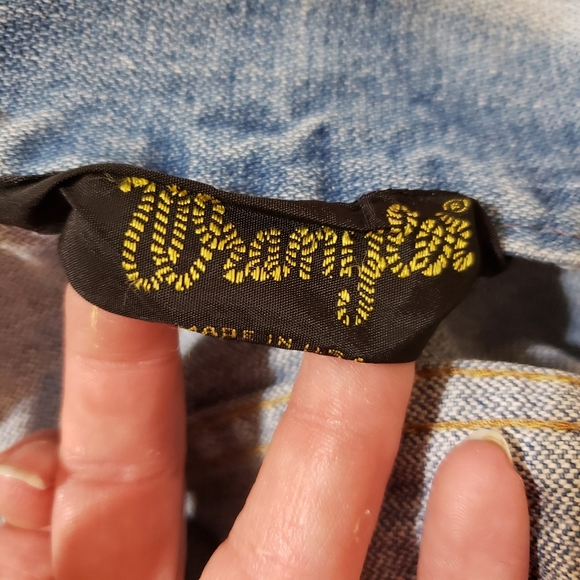 VINTAGE WRANGLER 70s Blue Jean Jacket Denim - Picture 8 of 10